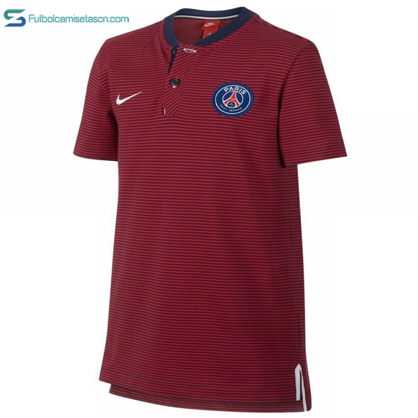 Polo Paris Saint Germain 2017/18 Rojo